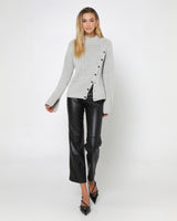 Madison The Label Annalise Knit Jumper - Grey