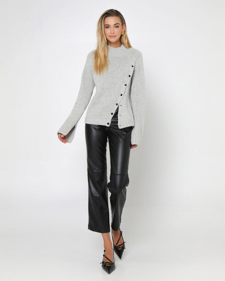 Madison The Label Annalise Knit Jumper - Grey
