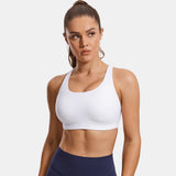 Power On High Impact Padded Sports Bras - White