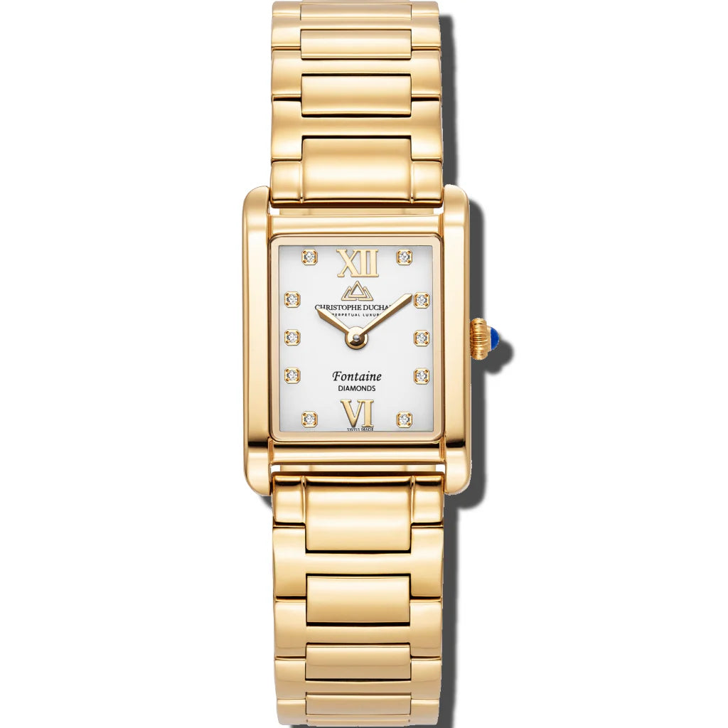 Christophe Duchamp Fontaine - White Dial & 316L Stainless Steel Strap