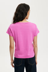 Cotton On Women's 90 S Baby Tee - Magenta Haze