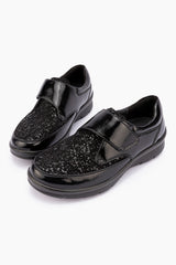 G Comfort Women's P 8223 Black Patent Stretch
