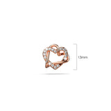 Boxed Endless Crystals 2 Pc Earrings Set Embellished with SWAROVSKI® Crystals In Rose Gold