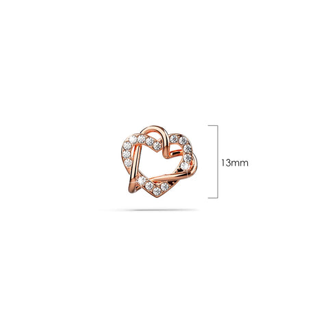 Boxed Endless Crystals 2 Pc Earrings Set Embellished with SWAROVSKI® Crystals In Rose Gold