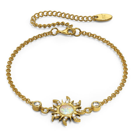 Bullion Gold Celestial Opal Sun Bracelet