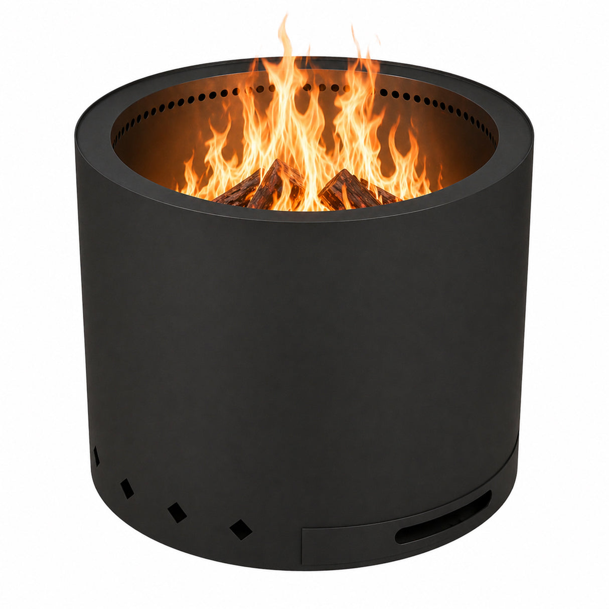Havana Noke Smokeless Fire Pit Stainless Steel Portable Black