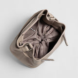 Togo Leather Mini Bucket Handbag - Taupe