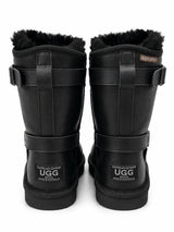 Australian Leather Ugg Classic Short Harness Leather - Black - AU5