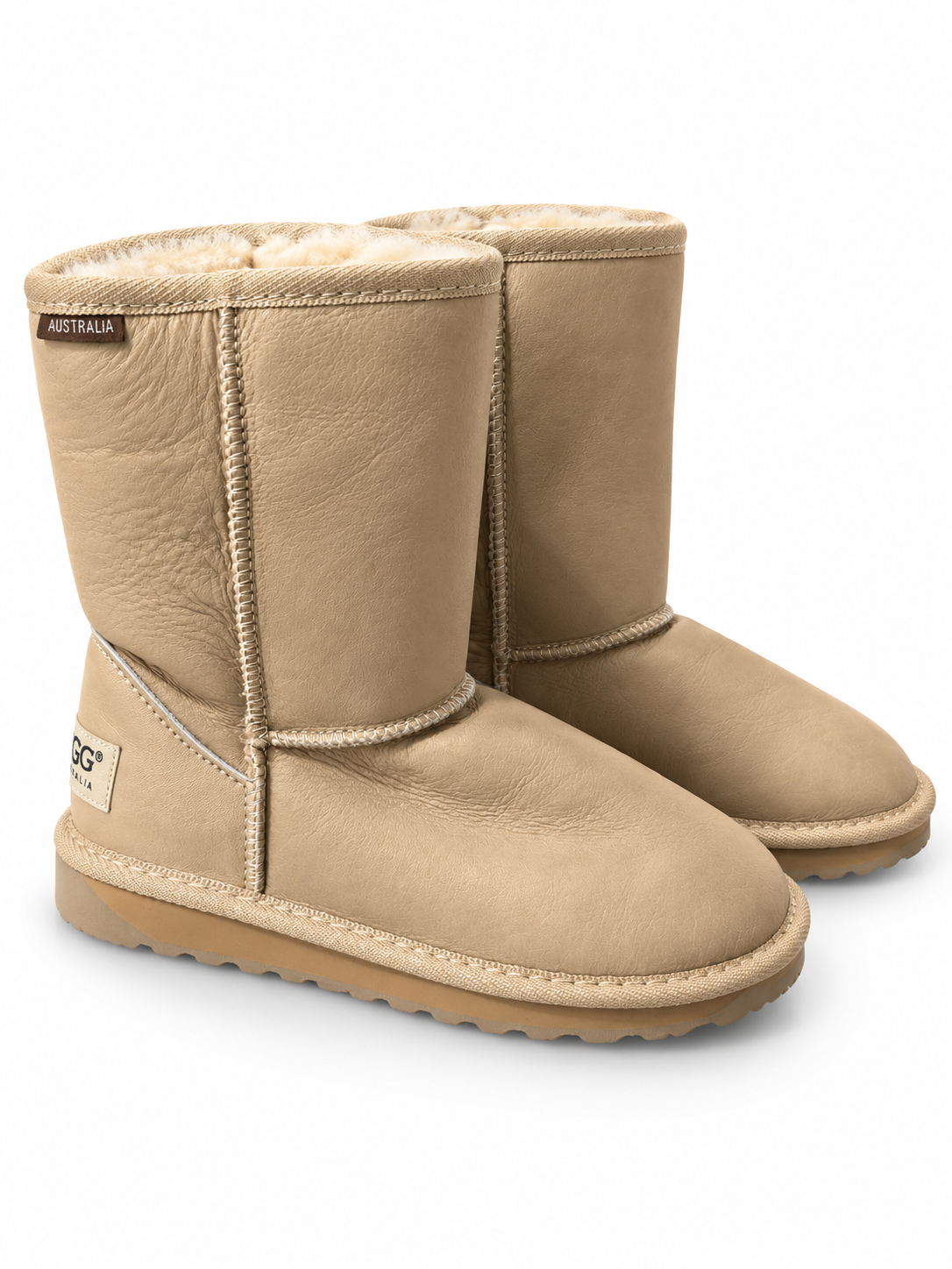 Australian Leather Ugg Classic Short - Champagne - AU6