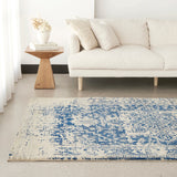 Evoke 253 White Navy Rug