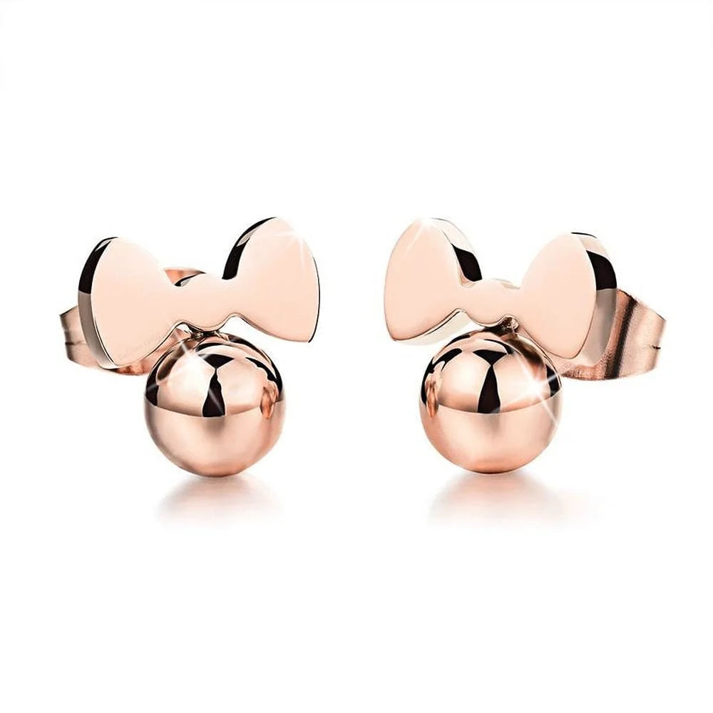 Bullion Gold Luminous Ribbon Earrings