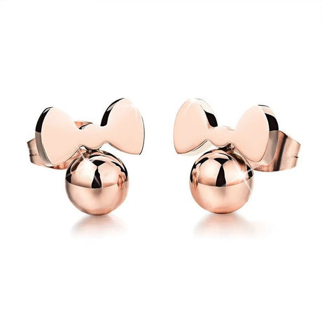 Bullion Gold Luminous Ribbon Earrings