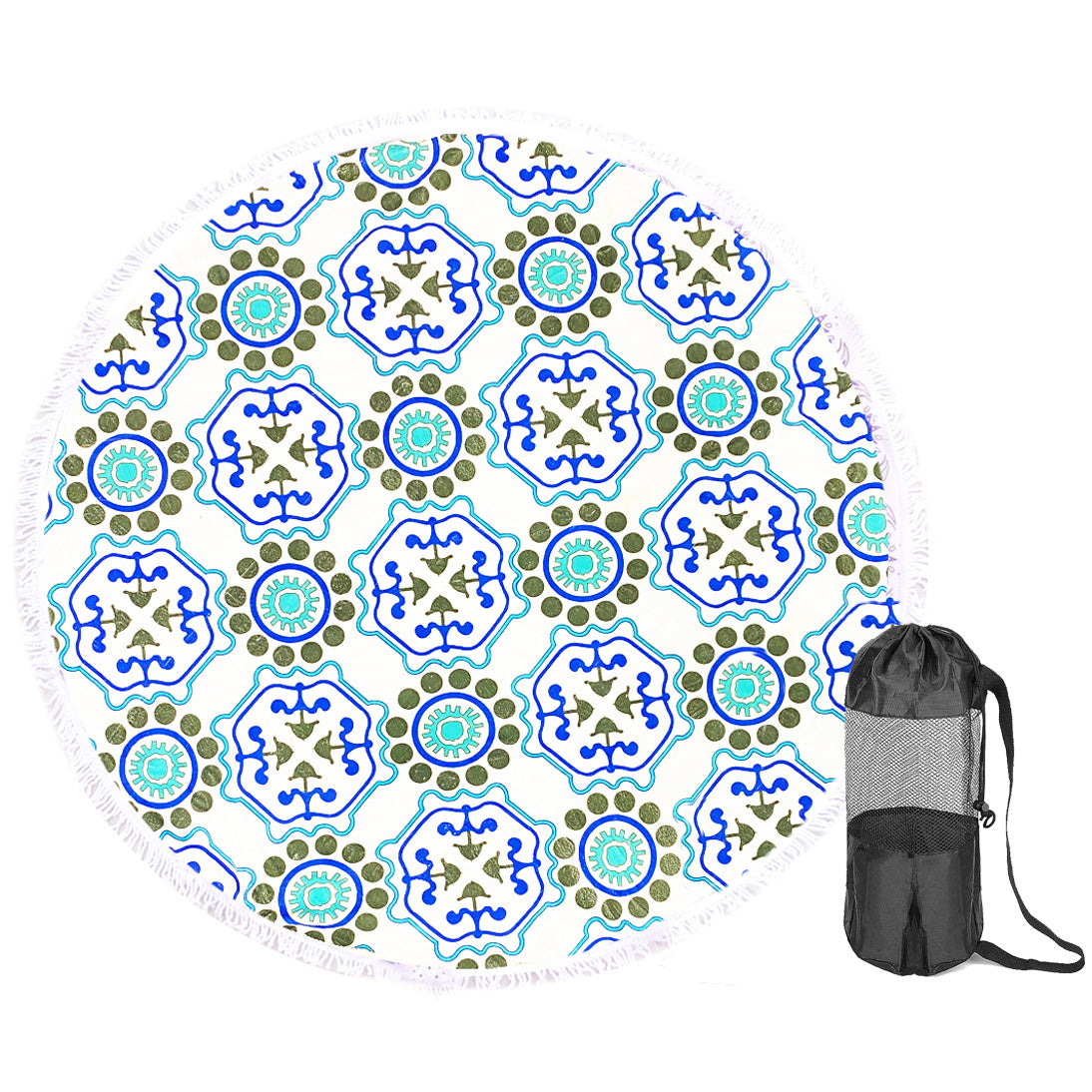 TODO Luxury Thick Microfiber Round Beach Towel Throw Rug Ttowel24