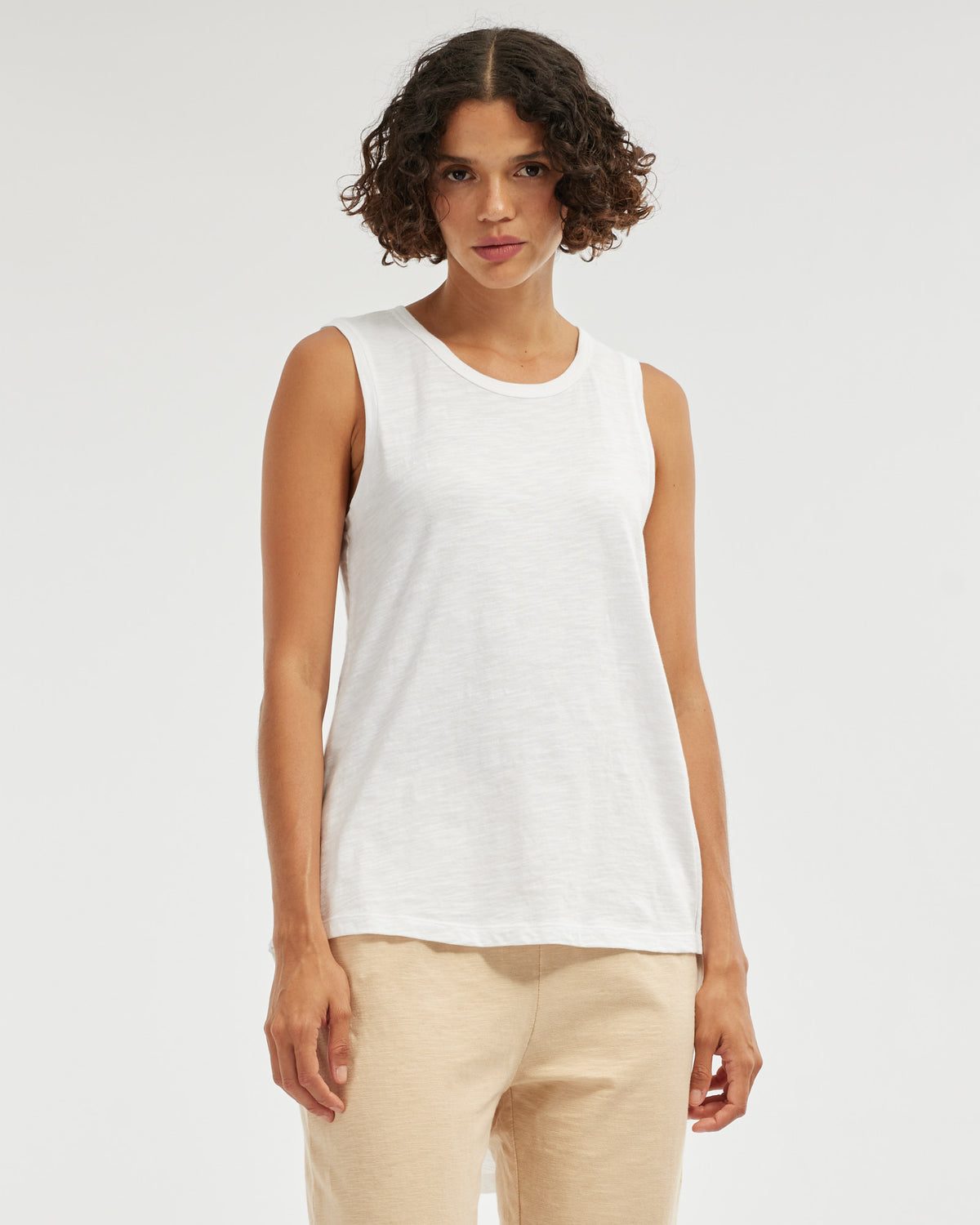 Amelius Claudia Longline Tank - White