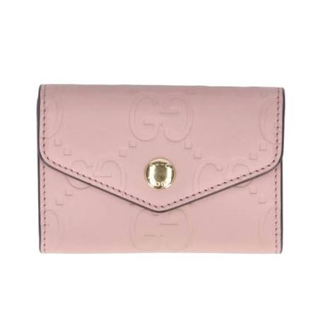 Gucci GG Leather Card Case - Pink