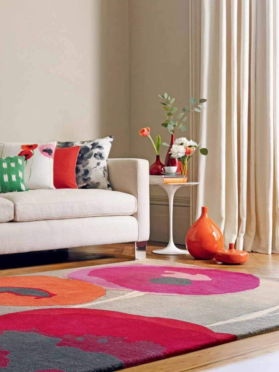 Sanderson Poppies Red/Orange 45700