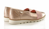 Bosccolo Womens Moccasin Lumpo - Nude Gold