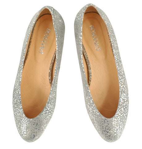Bosccolo Womens Ballerina - Silver