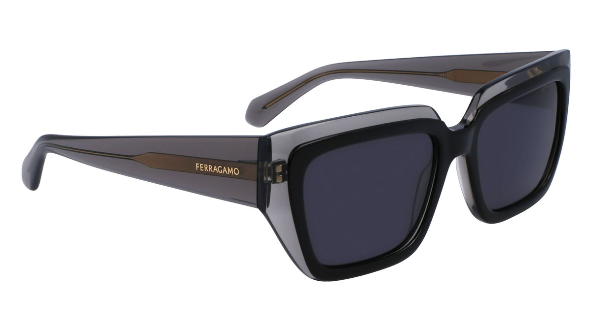Salvatore Ferragamo SF2002S Womens Sunglasses - Transparent Grey/Black