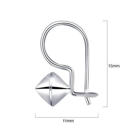 Solid 925 Sterling Silver Go Forward Earrings