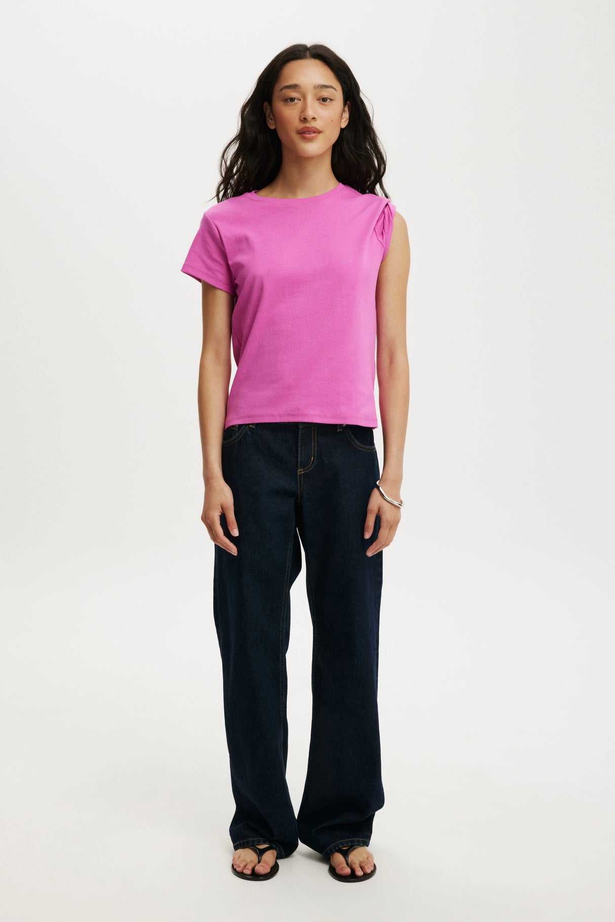 Cotton On Women's 90 S Baby Tee - Magenta Haze