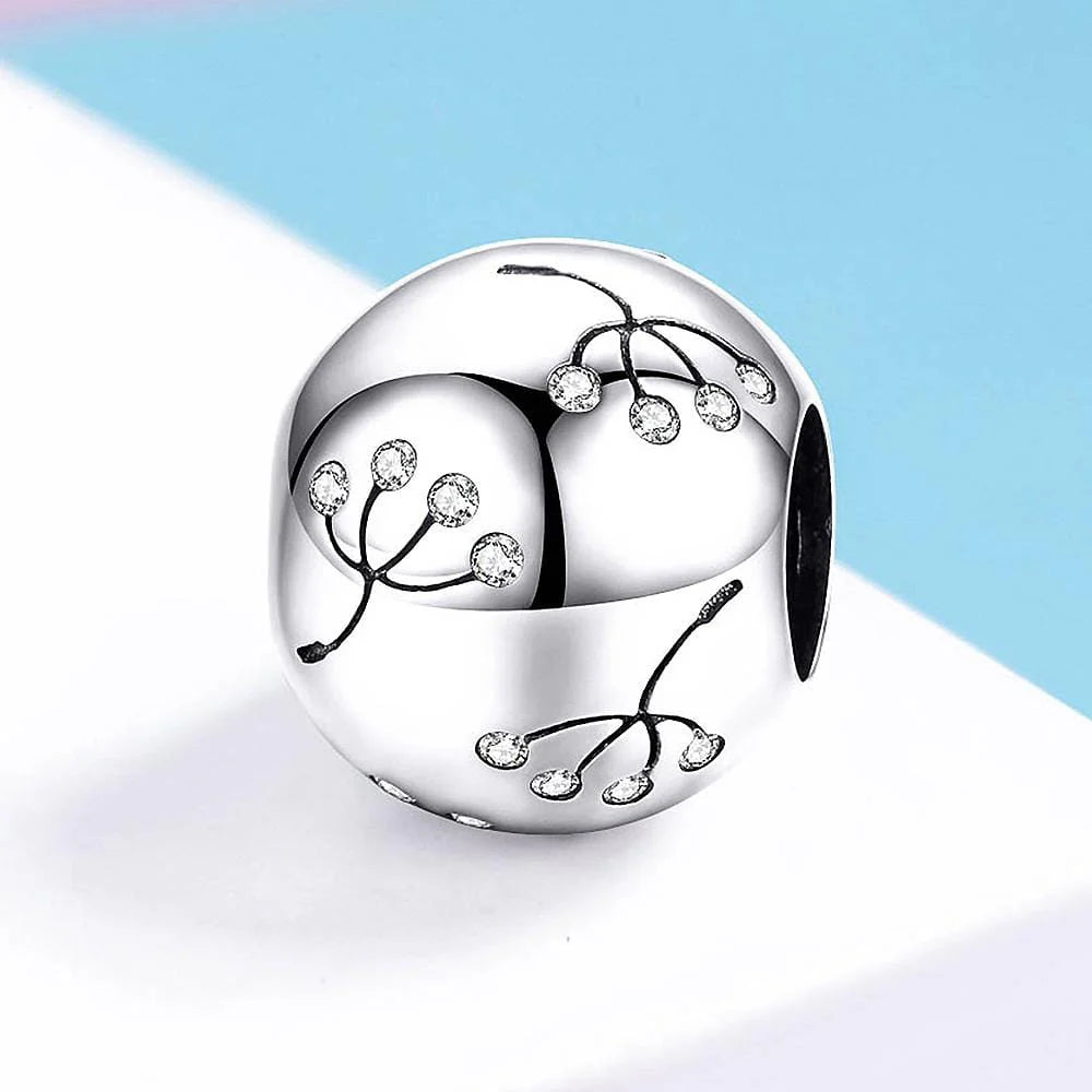 Solid 925 Sterling Silver Dandelions Pandora Inspired Charm