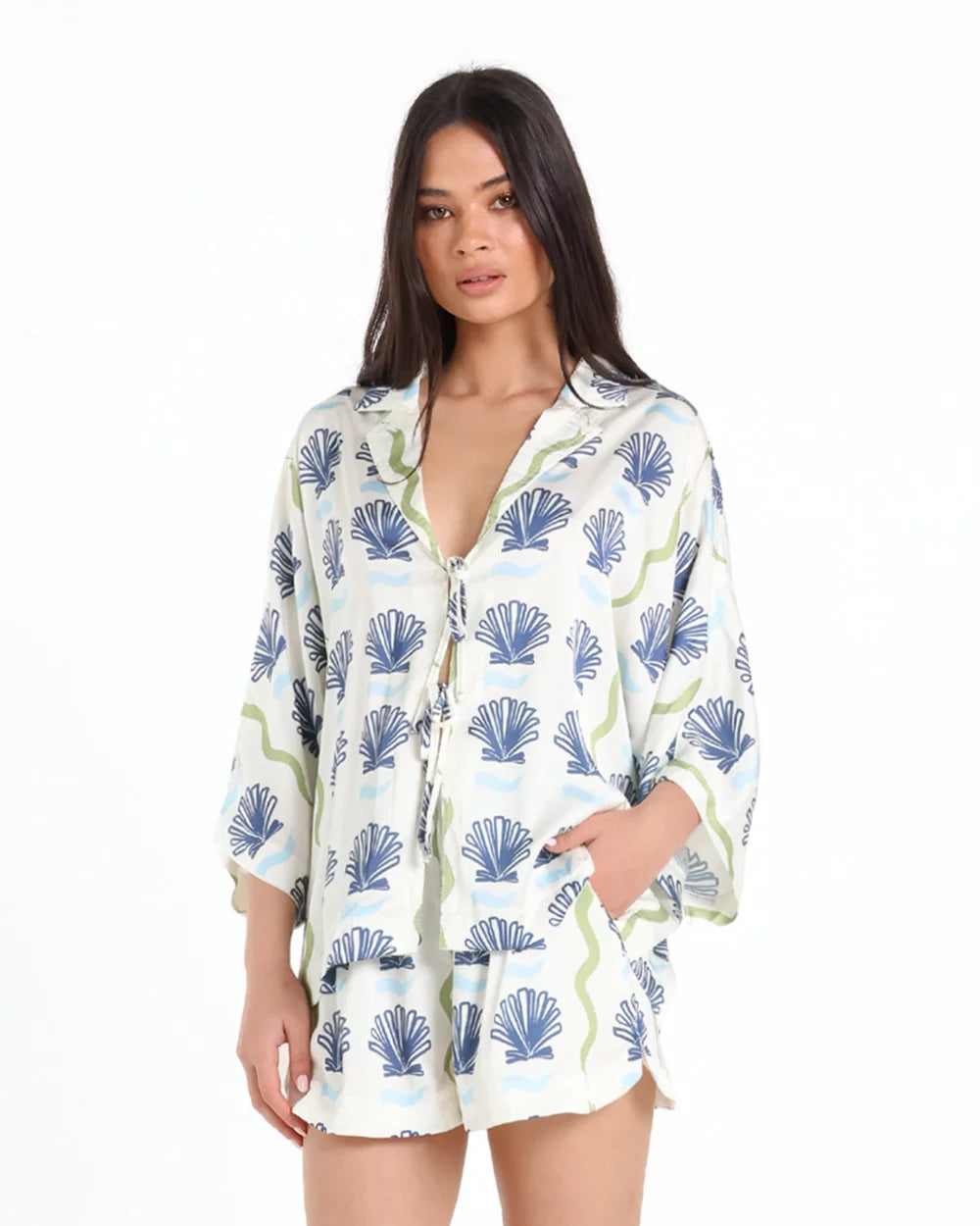 Lost In Lunar Anya Shirt - Amalfi Print
