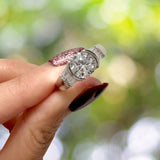 Bullion Gold Be My Lady White Gold Layered Ring