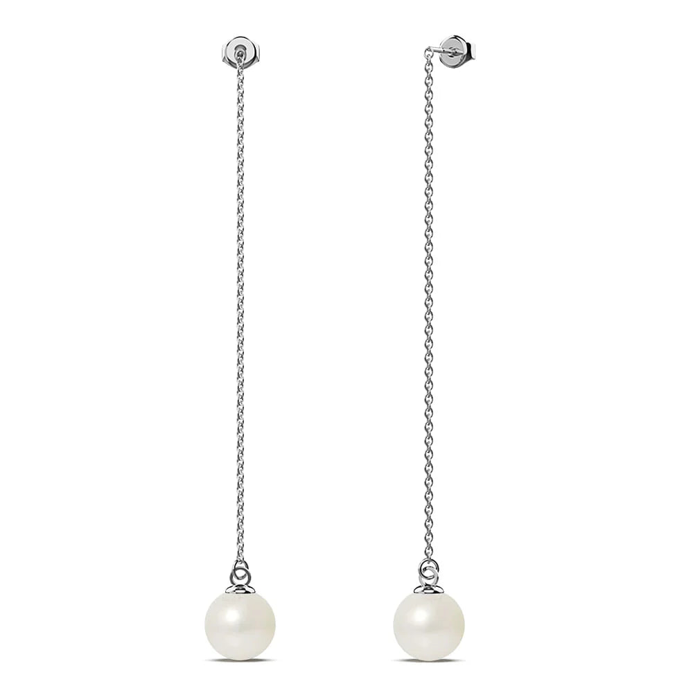 Krystal Couture Katarina Pearl Drop Earrings Embellished with SWAROVSKI Crystals Pearls