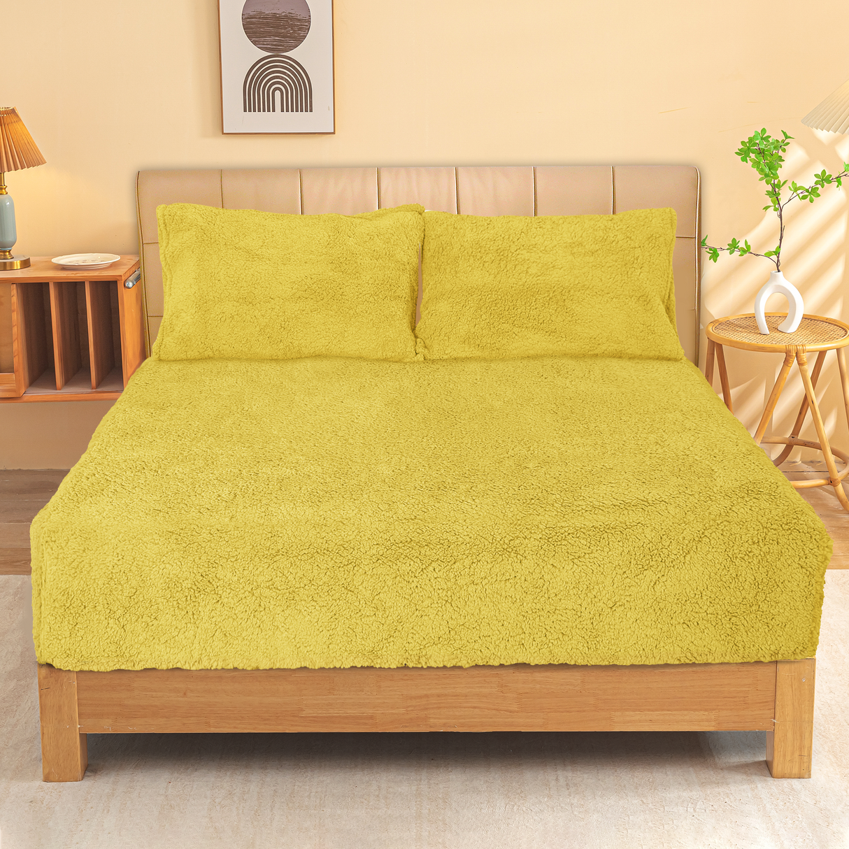Ramesses Sherpa Fleece Combo Set - Yellow