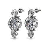 Krystal Couture Long Journey Drop Earrings Embellished with SWAROVSKI Crystals