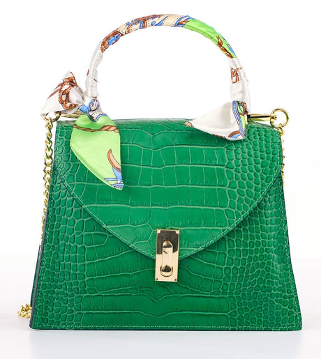 Bosccolo Handbag - Green Croco