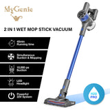 MyGenie H20 PRO Wet Mop 2-IN-1 Cordless Stick Vacuum - Blue