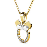 Krystal Couture Minnie Mouse Necklace Embellished with SWAROVSKI Crystals