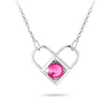 Boxed Celeste Heart Necklace and Earrings Set Embellished with SWAROVSKI® crystals