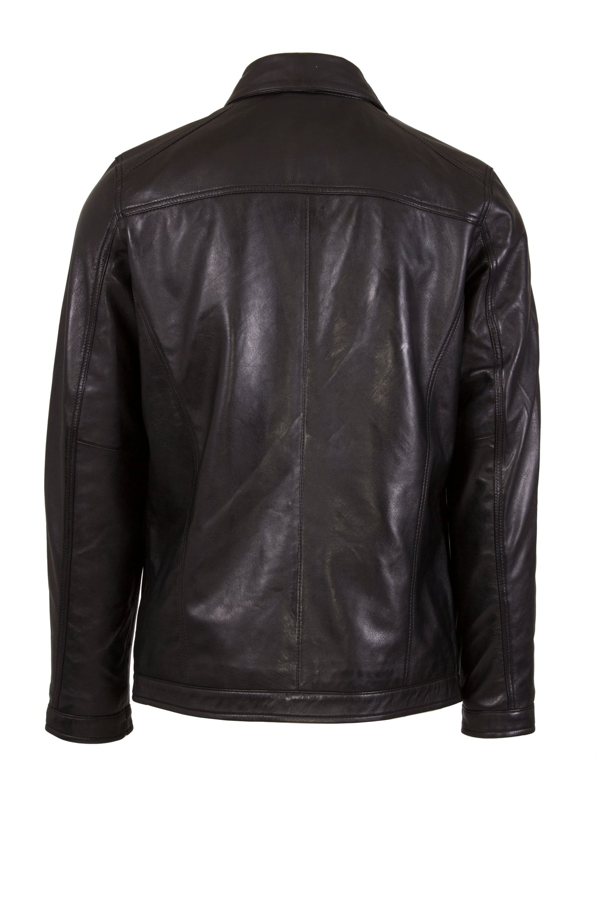 Mens Leather Jacket in Black