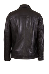 Mens Leather Jacket in Black