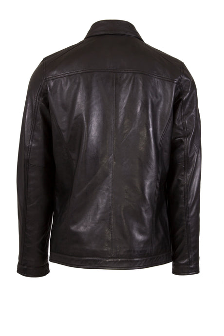 Mens Leather Jacket in Black