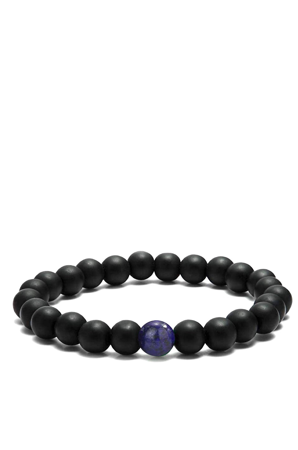 Stephen Oliver Black Onyx & Lapis Gemstone Bracelet