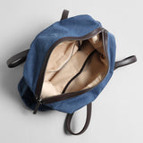 Ripstop Canvas Slouchy Shoulder Bag - Denim