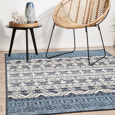 Seaside 3333 White Blue Rug