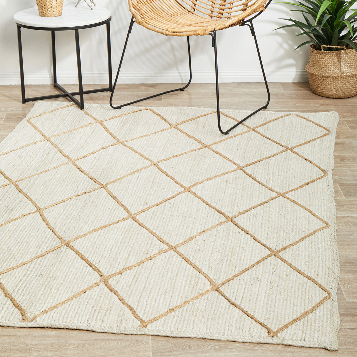 Noosa 222 White Rug