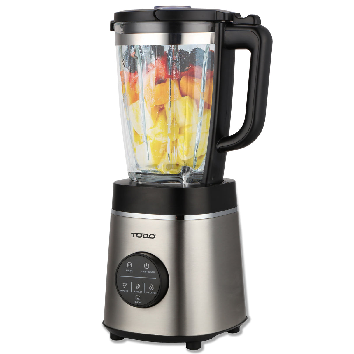 TODO 1.75L Commercial Electric Blender 1000W Glass Jar Adjustable Speed Stainless Steel Body