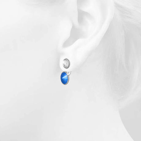 Krystal Couture Precious Duo Drop Earrings Embellished with Swarovski Crystals
