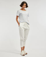 Amelius Kieran Cropped Jogger - White