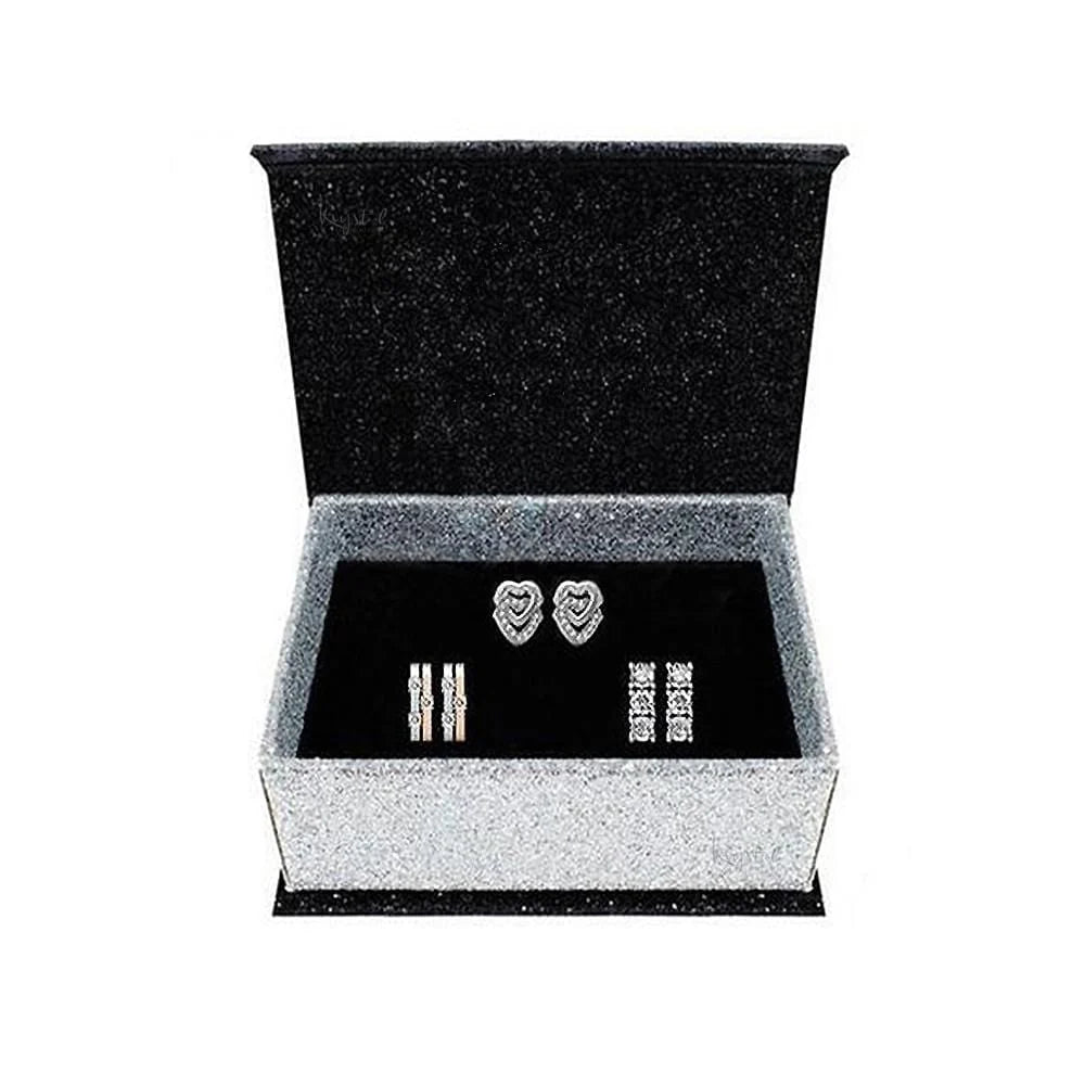 Boxed 3 Pairs Earrings Set Embellished with SWAROVSKI® Crystals
