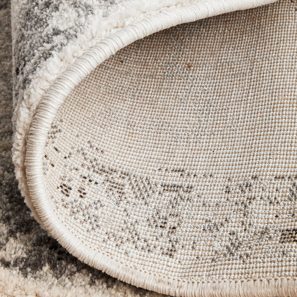 Chrome Rita Silver Round Rug