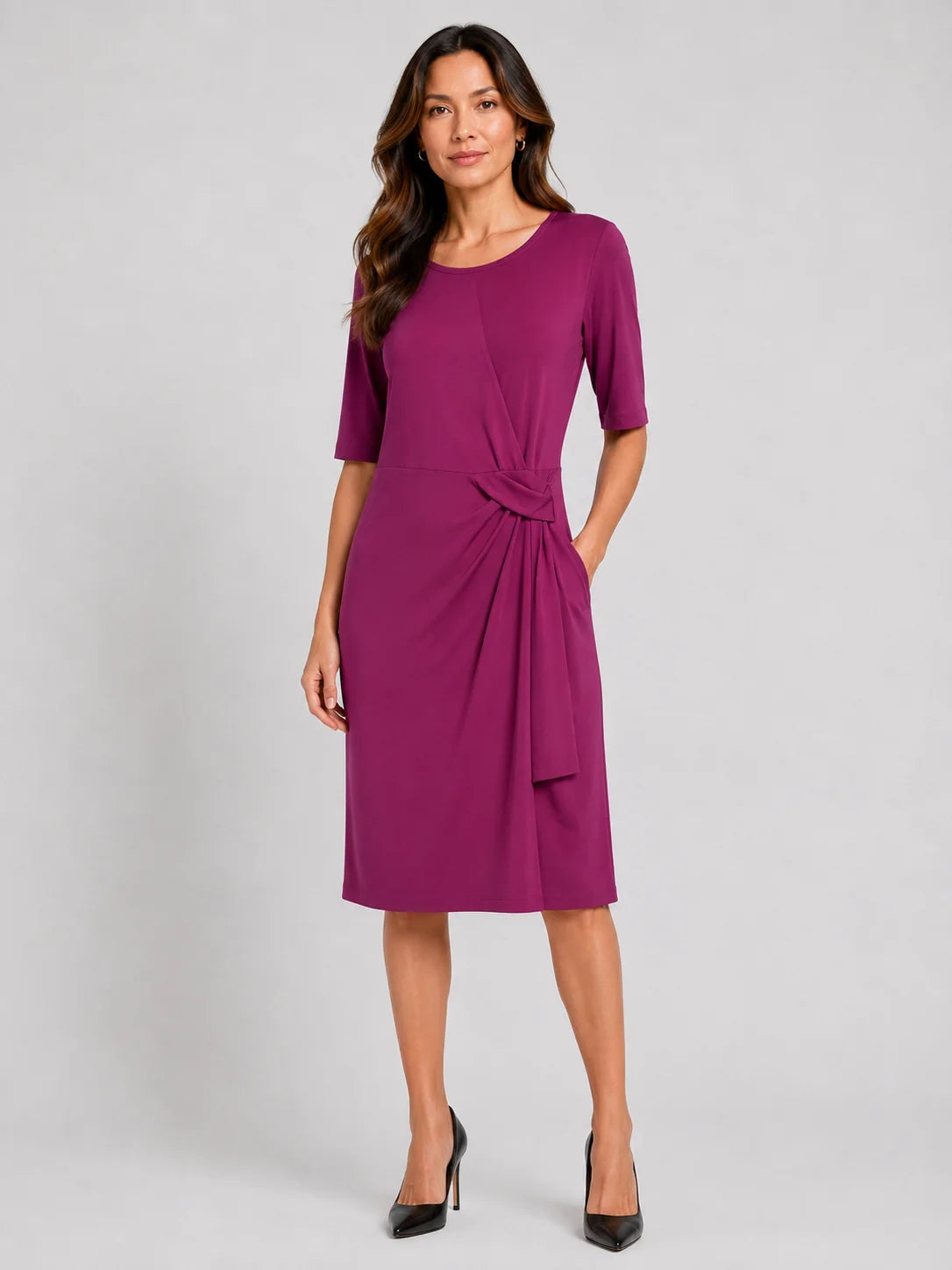 Worship Women's Shif t Dress - Purple