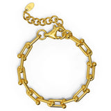 Bullion Gold U-Link Chain Bracelet