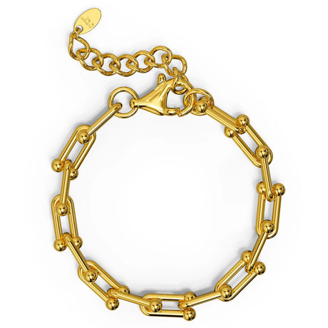 Bullion Gold U-Link Chain Bracelet